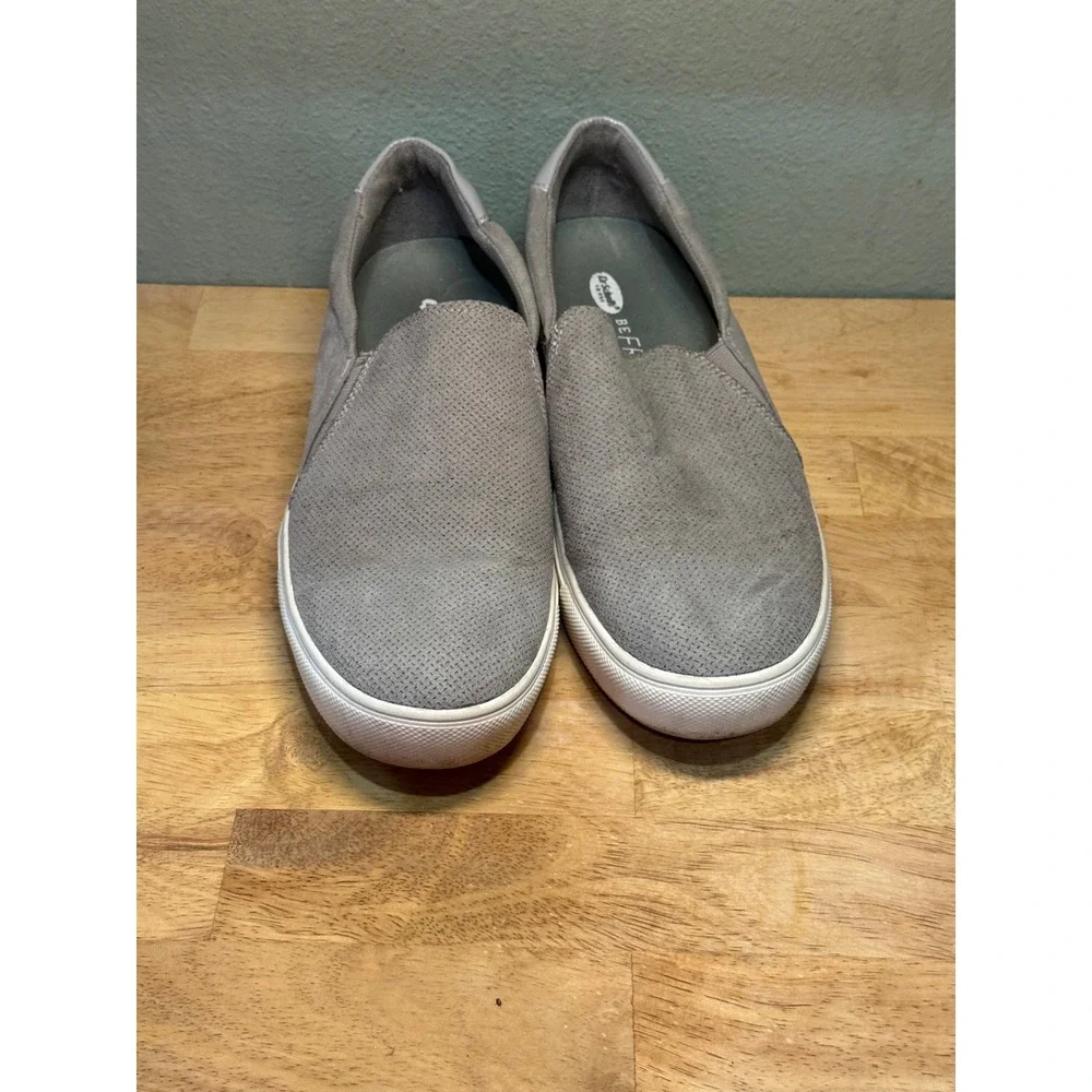 Dr. Scholls Madison Gray Perforated Slip On Sneakers Womens Shoes